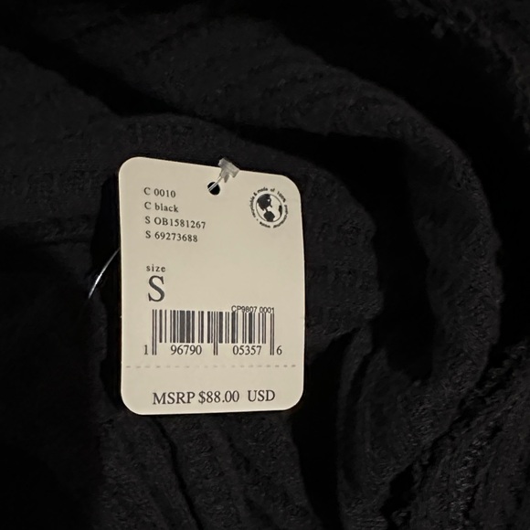 Free People Urban Outfitters Black Cowl Neck Sweater - Picture 4 of 4